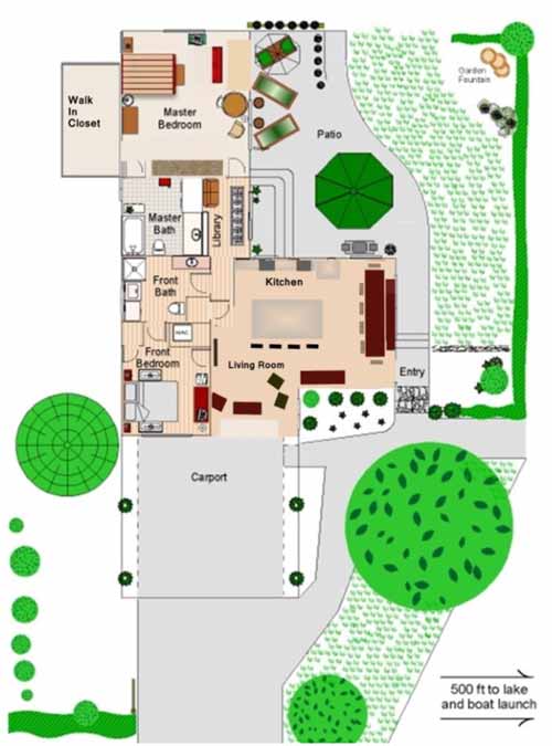 Carriage House grounds map