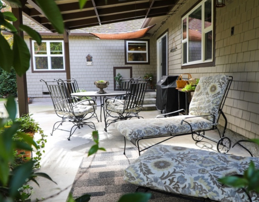 Relax in the privacy of the patio