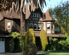 The historic Keeling House is located next door